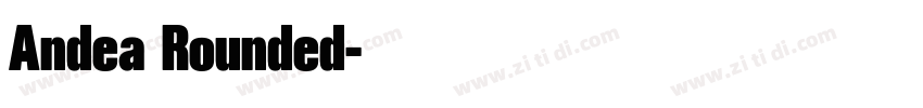 Andea Rounded字体转换